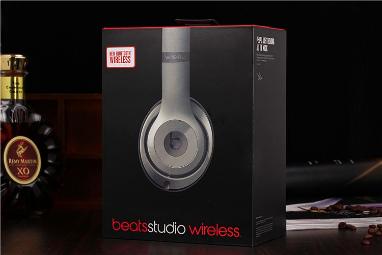$220 Headphones Studio Wireless 2.0 Beats by Dr. Dre - gray free shipping