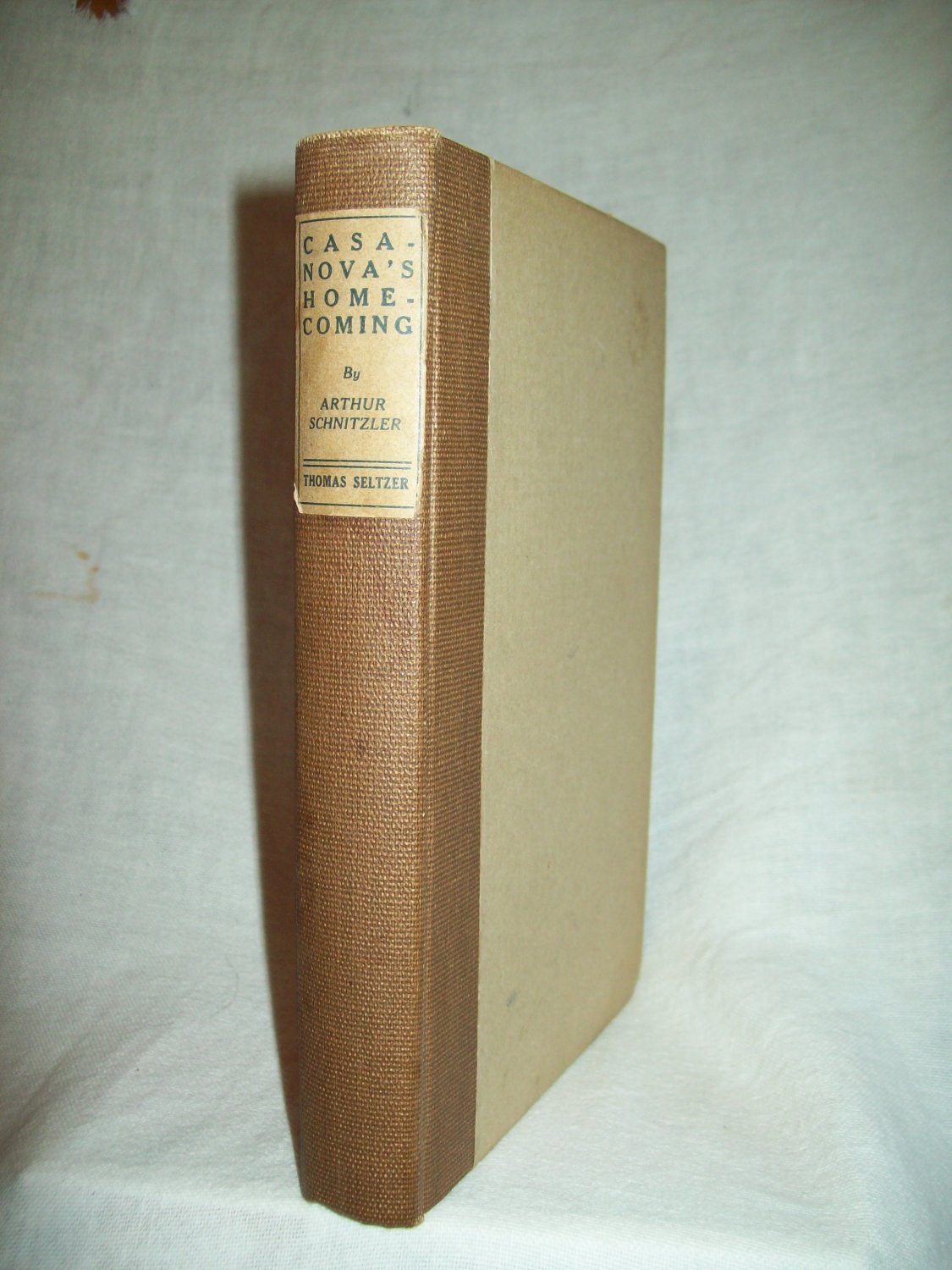 Casanova's Homecoming. Arthur Schnitzler, author. 1st Edition, 3rd Printing. VG