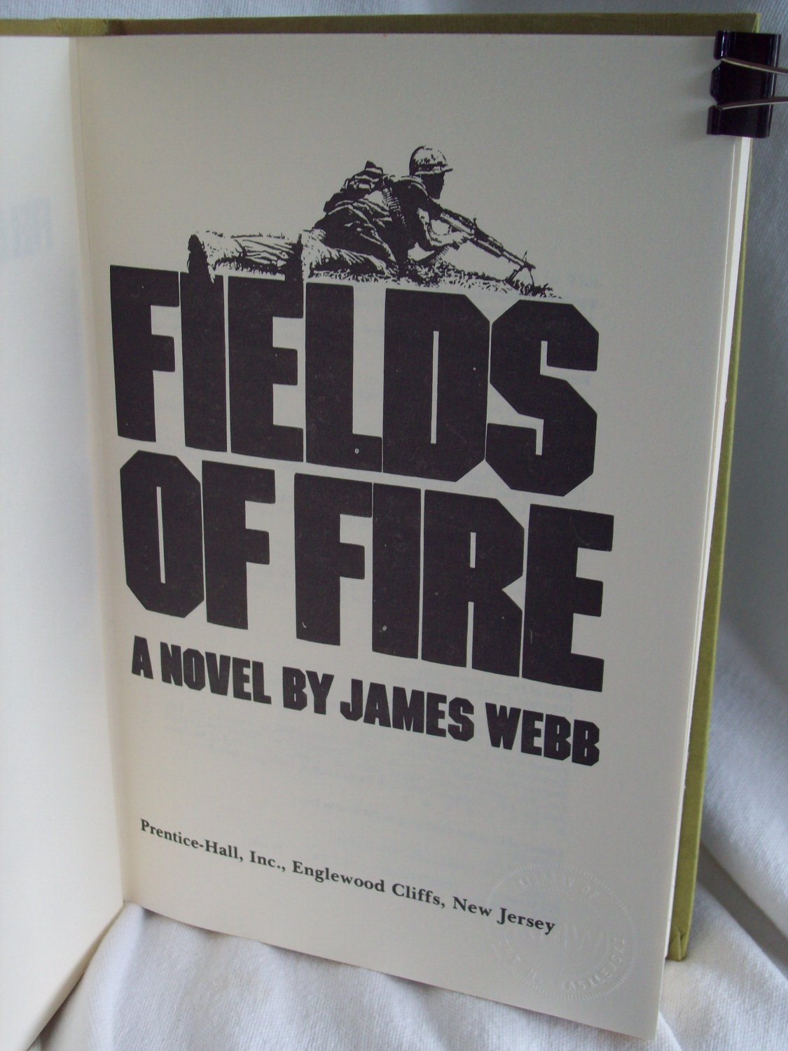 Fields Of Fire. James b, author. 1st Edition, 3rd printing. VG/VG