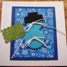 Button Snowman Christmas Card