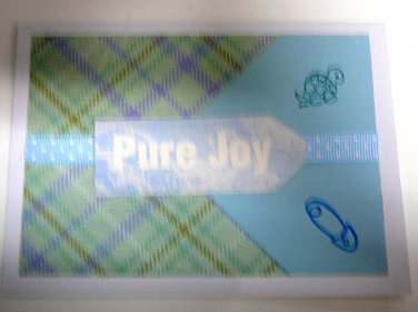 Pure Joy Baby Boy Card