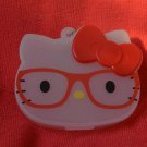 Sanrio Hello Kitty mini glittered cosmetic case key chain