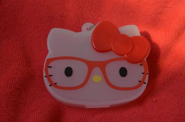 Sanrio Hello Kitty mini glittered cosmetic case key chain