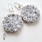 EarArtEarrings-01-011 - Grey in Grey Multi Circle Earrings