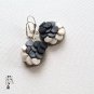 EarArtEarrings-01-018 - Circles on Circles Black and White Earrings