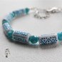 Embrace-01-022 Blue with Blue Accent Clasp Bracelet + extender