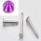 16g Stripe Purple White/S.S. Steel Monroes
