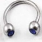 CZ /Ball 16g Circular Horshoe