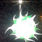 Koosh Ball Belly Ring Green&White