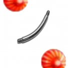 14g Candy Stripe/Orange Belly Ring