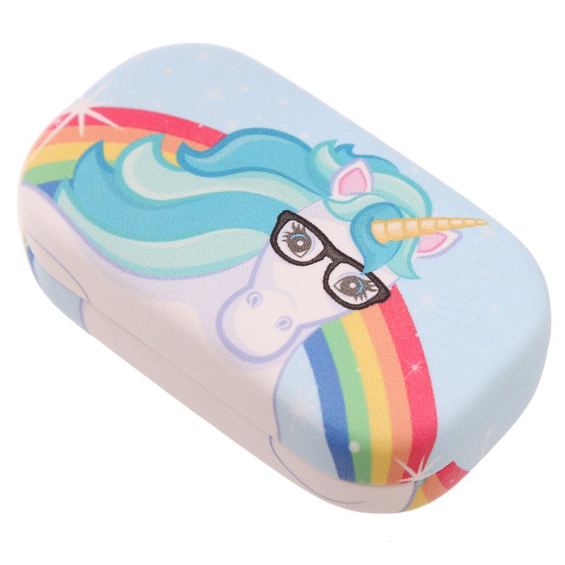 Contact Lenses Case - Unicorn Rainbow