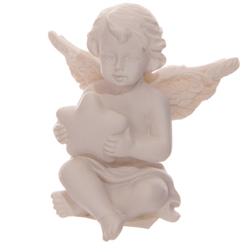 Cherub Figurine Holding Star