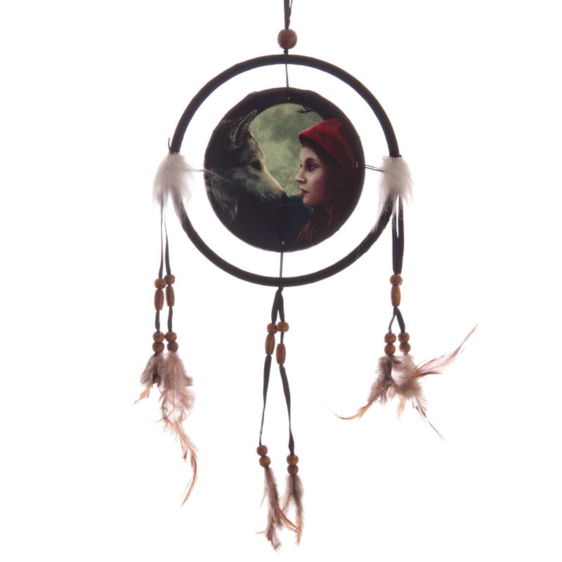 Wolf and Woman Dreamcatcher Small