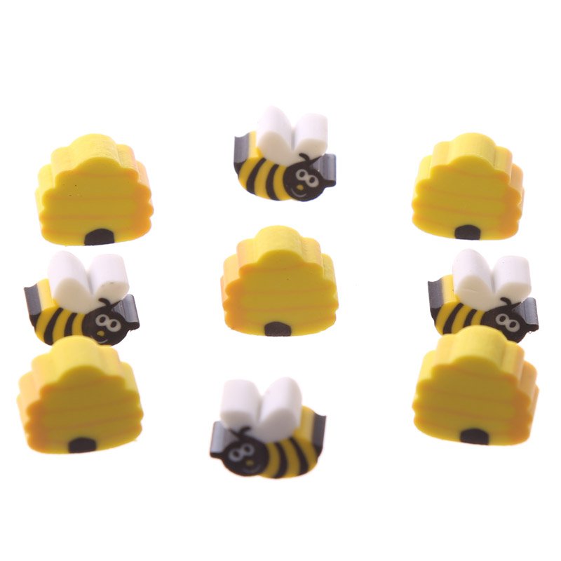 Kids Bee Eraser Set