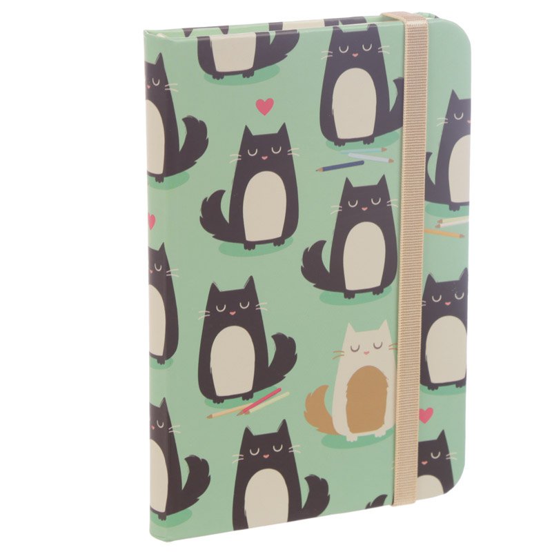A6 Hardback Notebook - Feline Fine Cat