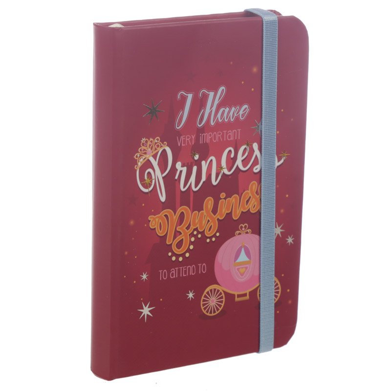 A6 Hardback Notebook - Princess Slogan