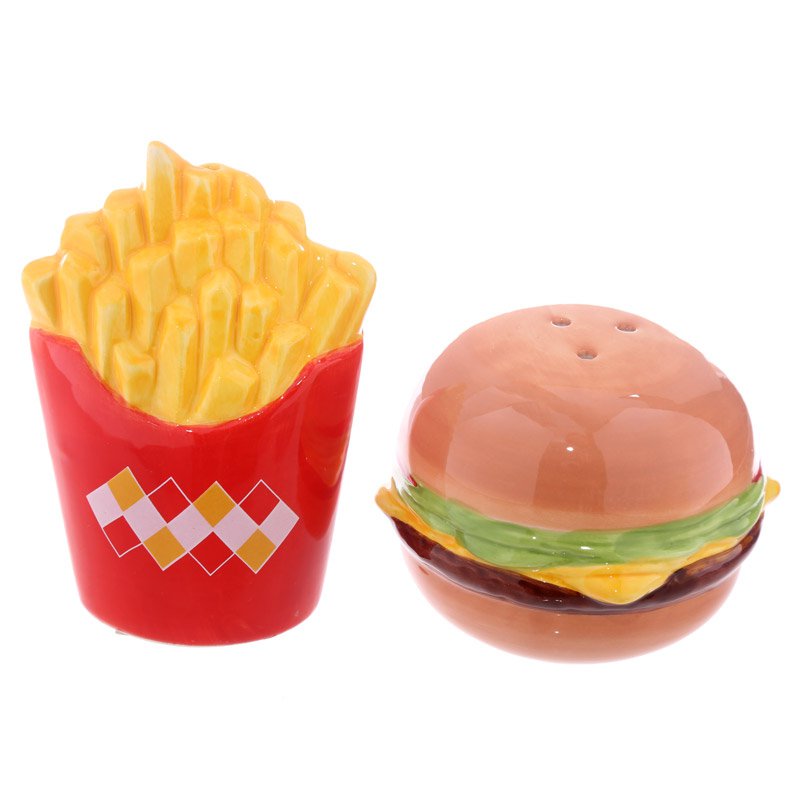 Burger and Fries Salt and Pepper Set