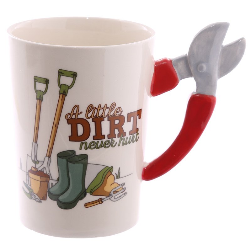 Garden Secateurs Handle Ceramic Mug