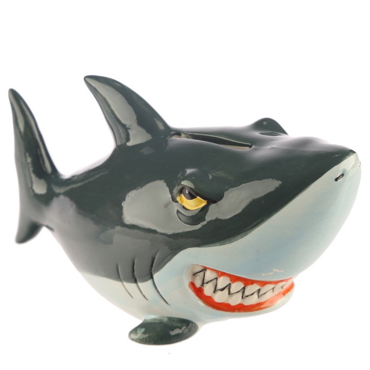 Ceramic Shark Money Box