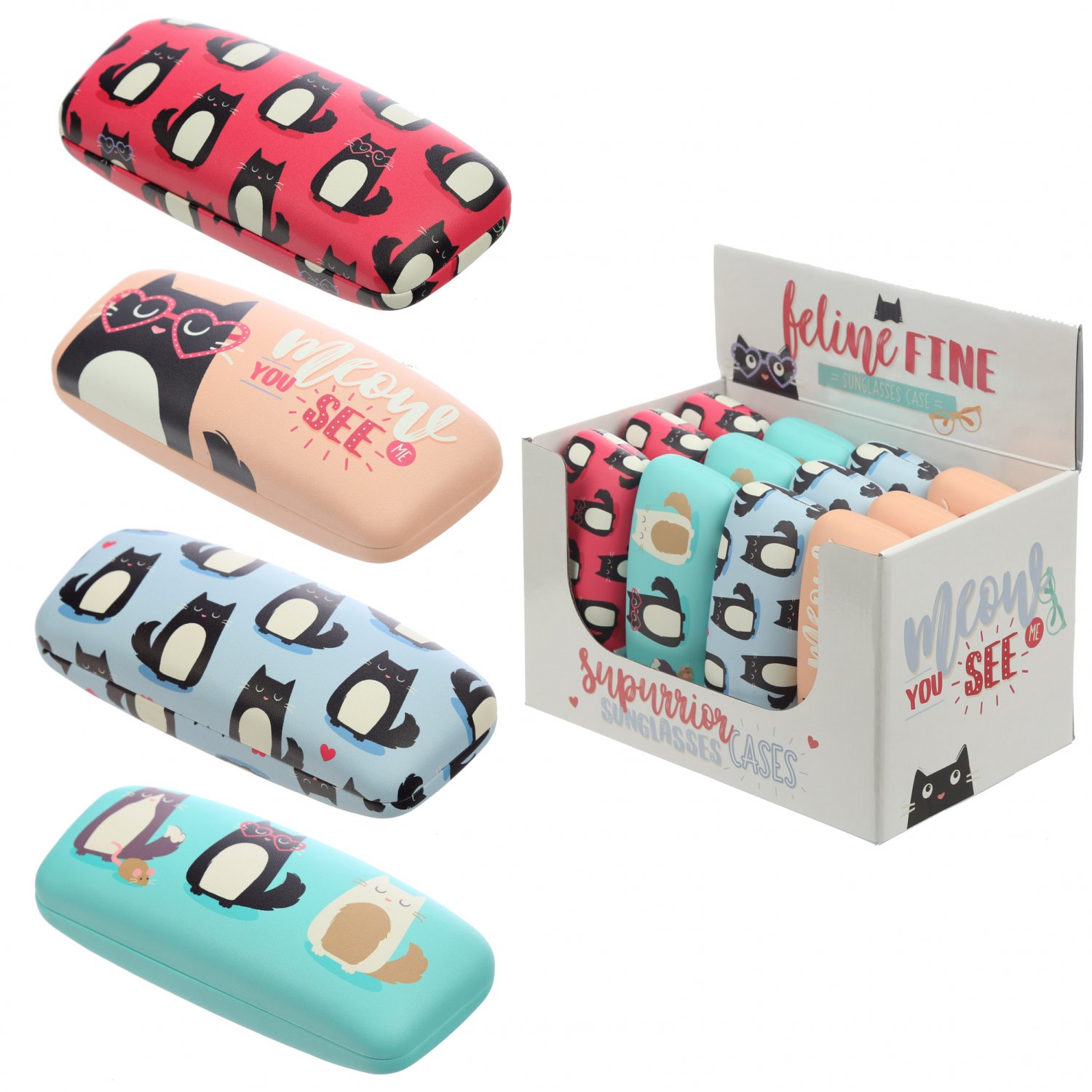 Feline Fine Cat Sunglasses Case