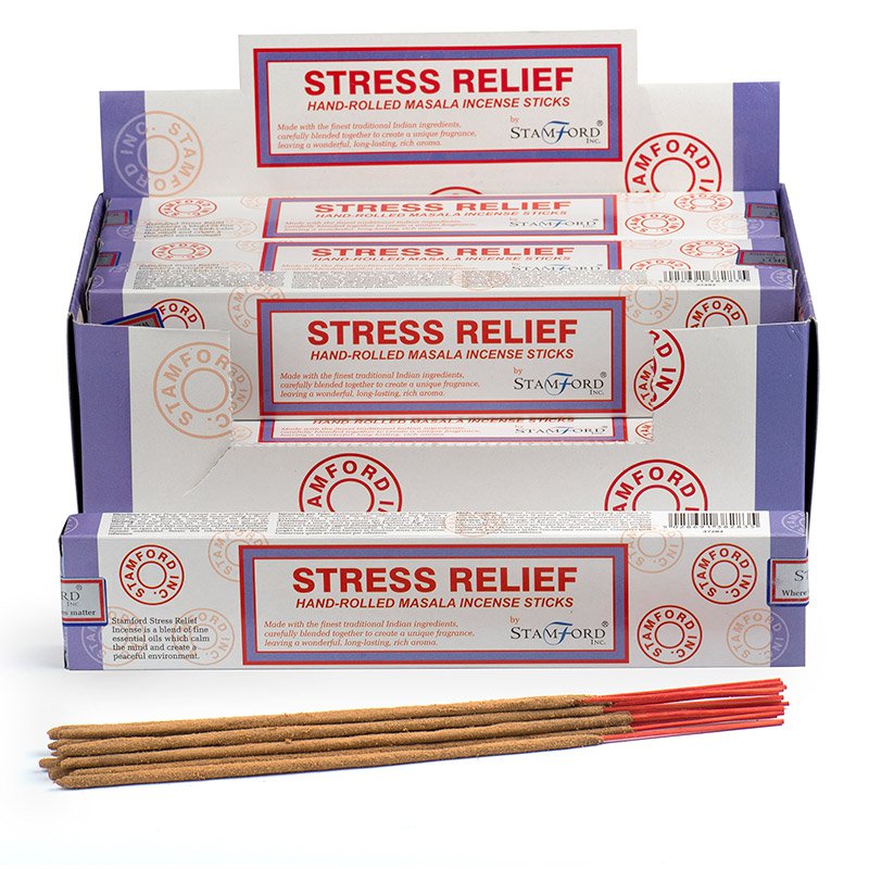 Stamford Masala Incense Sticks - Stress Relief (12 Packs)