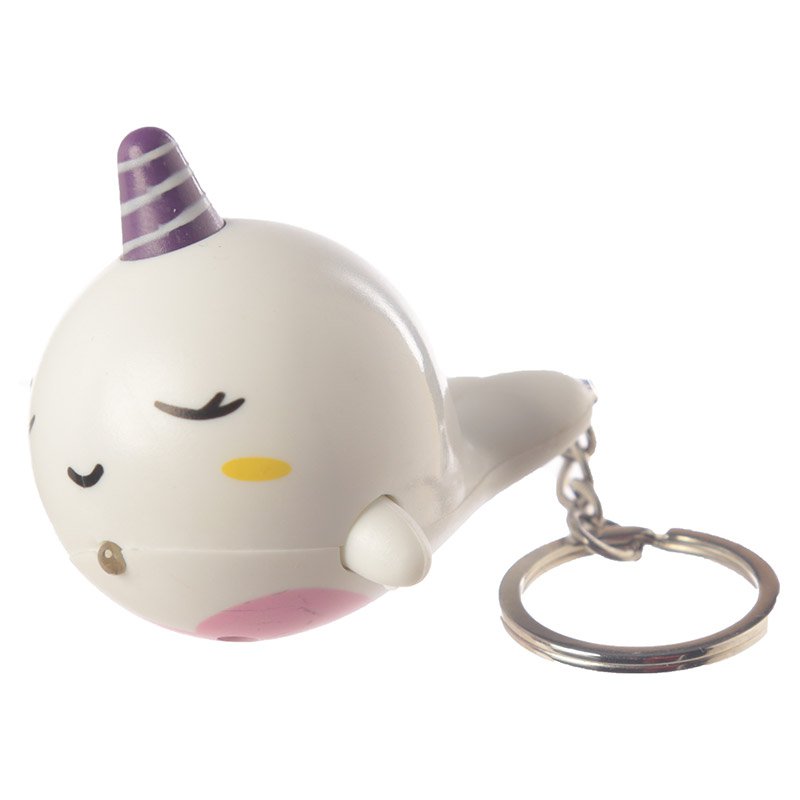 I Love You Light and Sound Narwhal Keyring (Assorted)