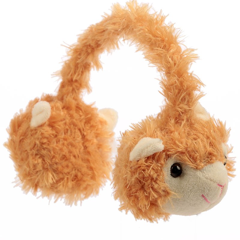 Kids Plush Llama Earmuffs (One Size)(Assorted)