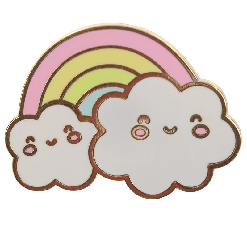 Kawaii Weather Enamel Pin Badge