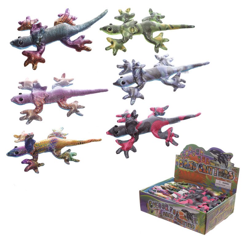 Frill Neck Lizard Sand Animal Paperweight