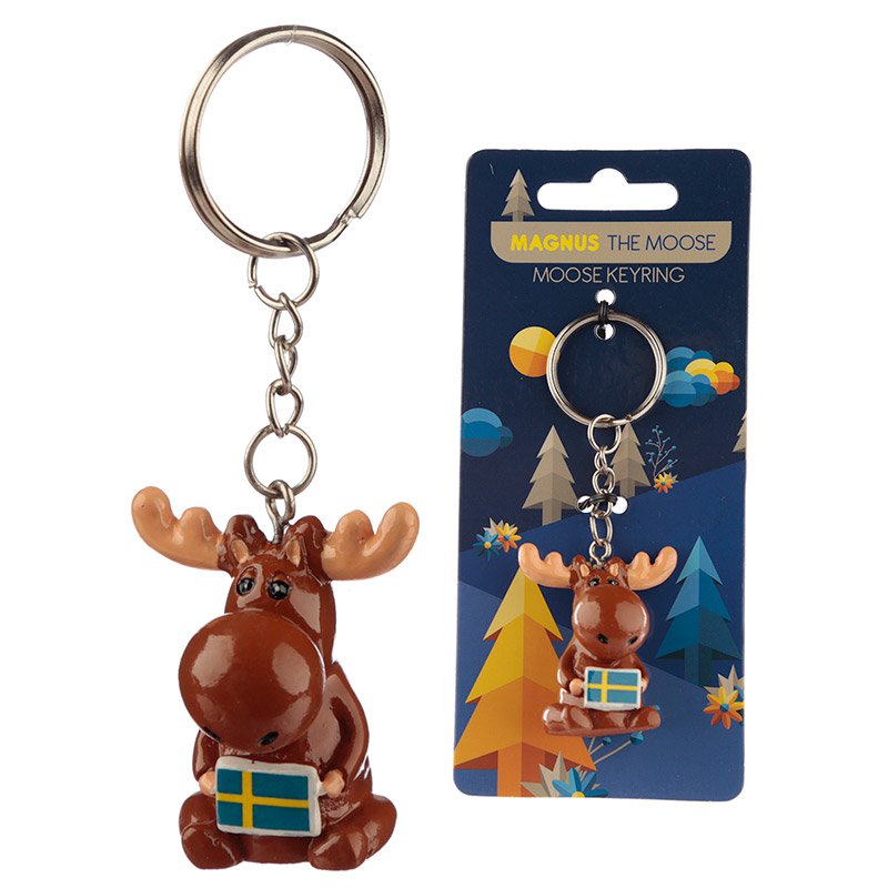 Magnus the Moose Keyring