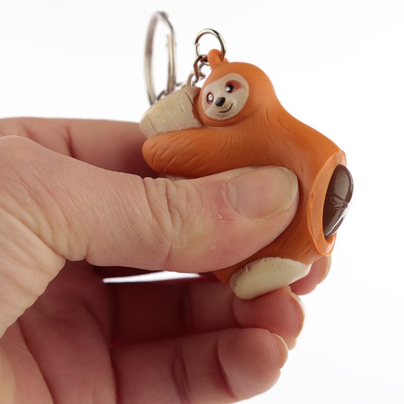 Pooping Sloth Keyring