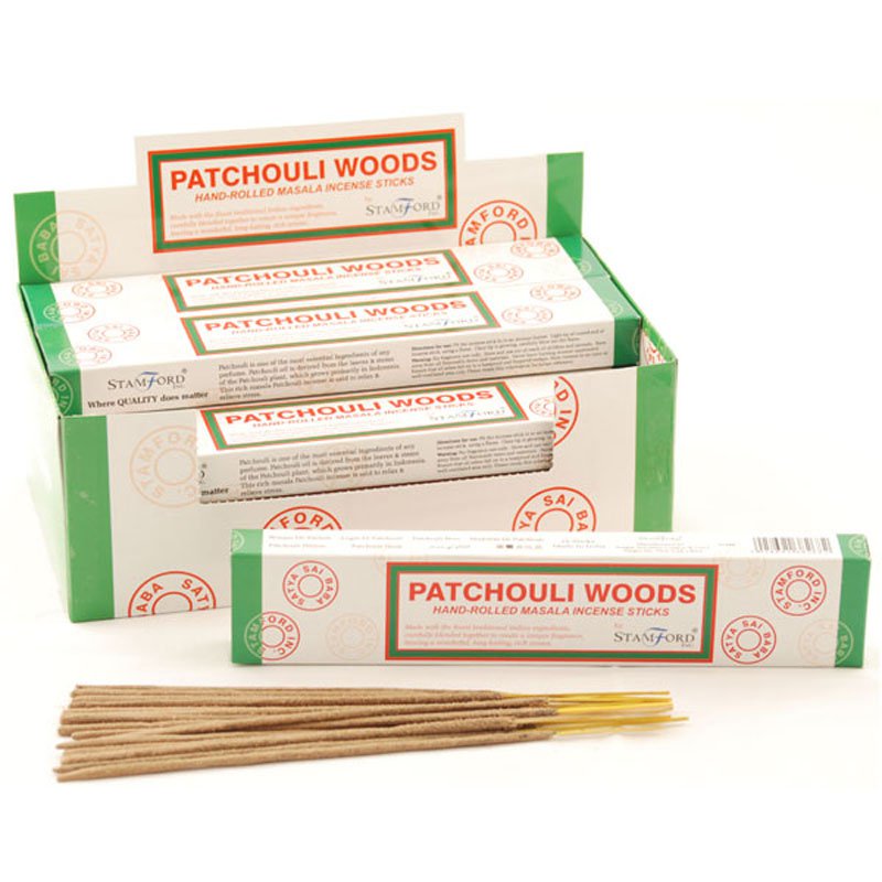 Stamford Masala Incense Sticks - Patchouli Woods (12 Packs)