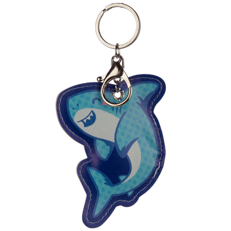 Leatherette Shark Keyring