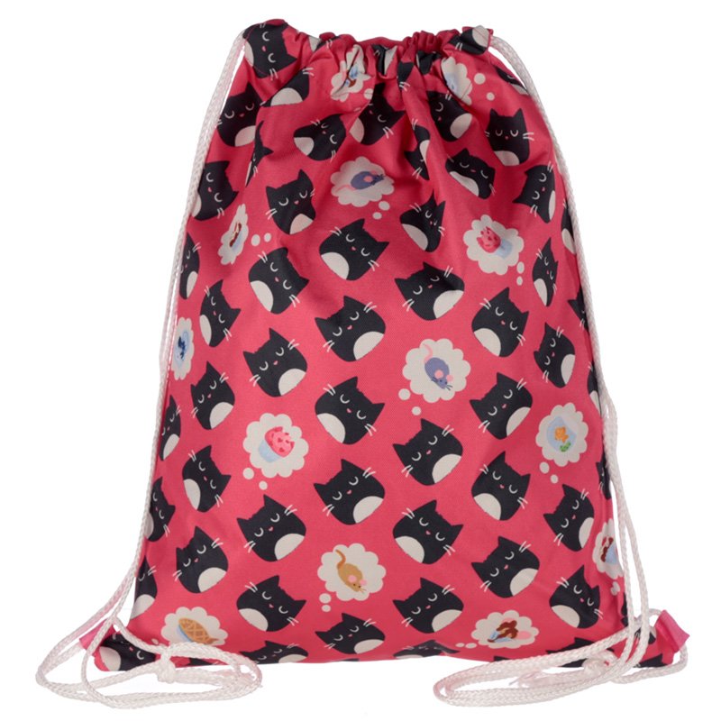 Drawstring Bag - Feline Fine Cat