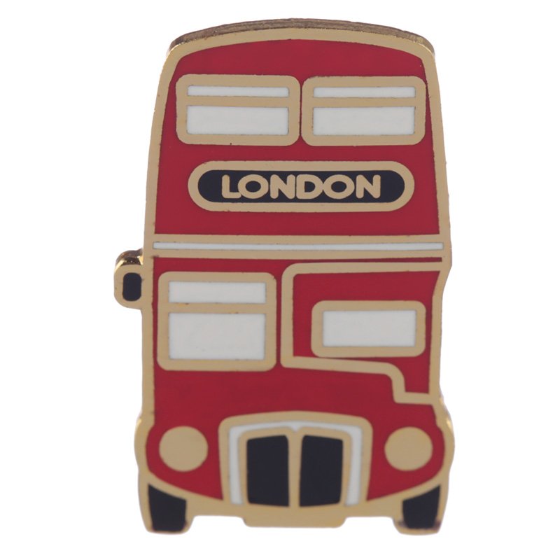 London Bus Enamel Pin Badge