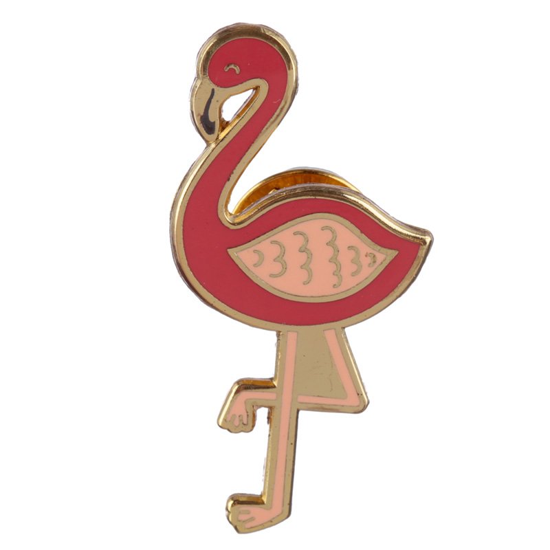 Flamingo Enamel Pin Badge