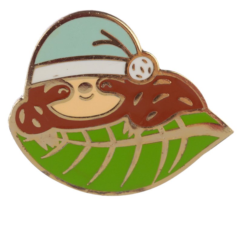 Novelty Sloth Design Enamel Pin Badge