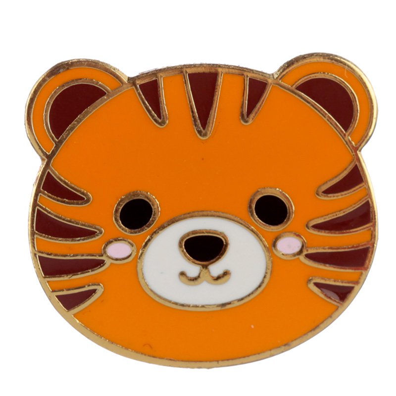 Tiger Enamel Pin Badge