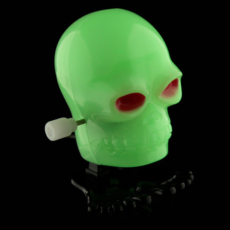Kids Wind Up Skull - Glow in the Dark