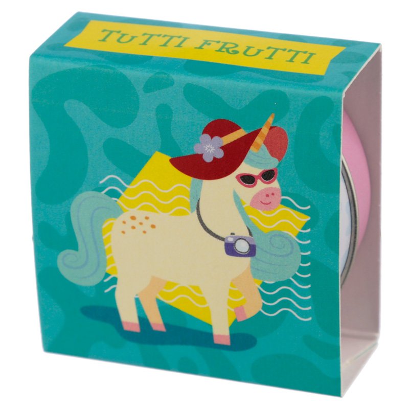 Flavoured Lip Balm in a Tin - Vacation Vibes Unicorn