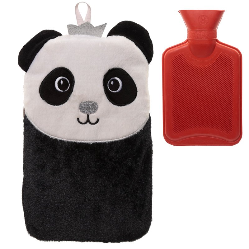 Plush Panda 1 Litre Hot Water Bottle and Cover