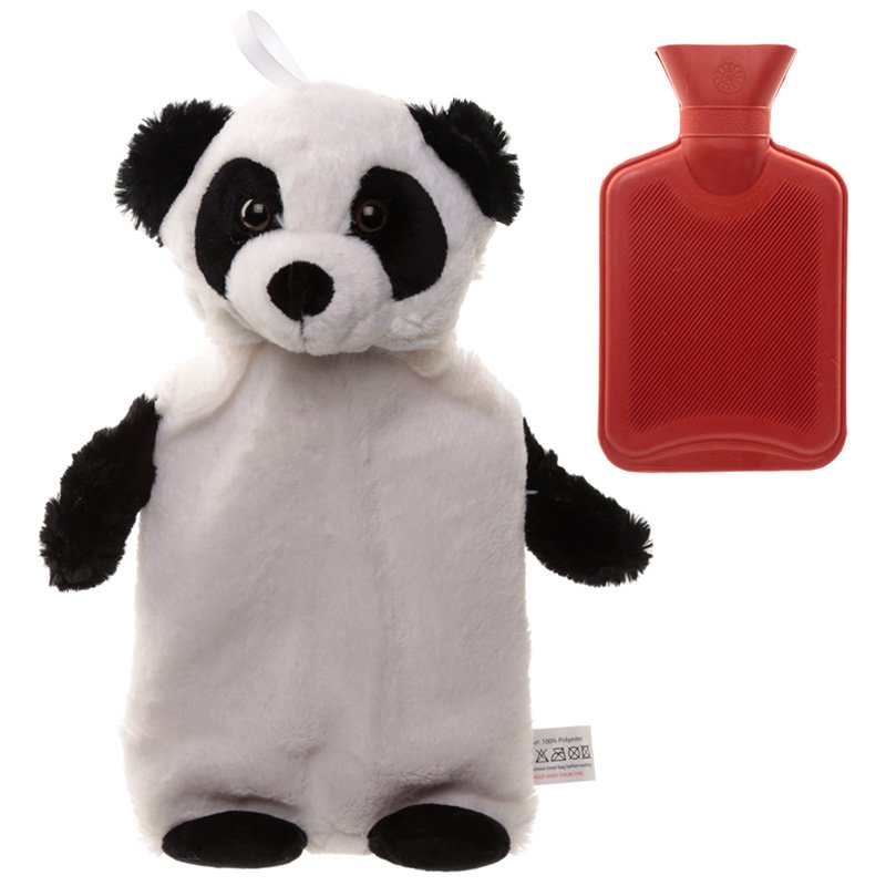 Plush Panda 1 Litre Hot Water Bottle and Cover