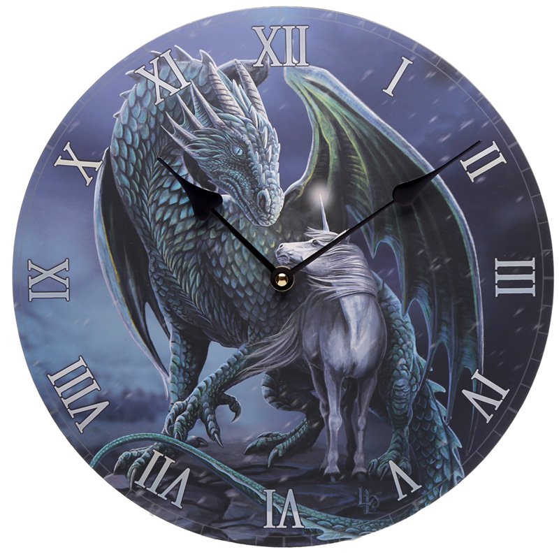 Dragon & Unicorn Protector Lisa Parker Wall Clock