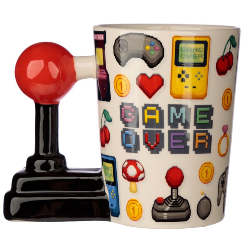 Ceramic Joystick Handle Mug