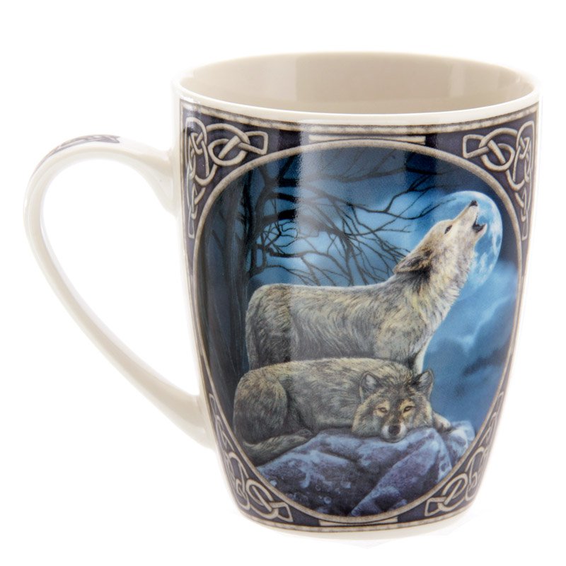 Howling Wolf Bone China Mug