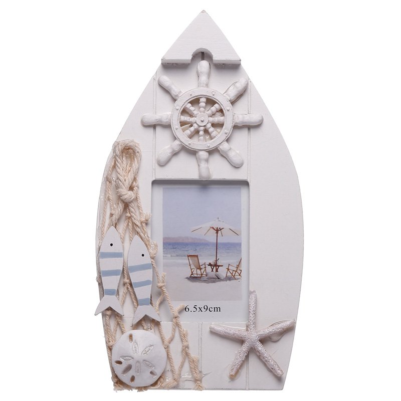 Boat Shaped Nautical Photo Frame