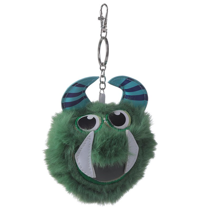 Pom Pom Keyring - Green Monster
