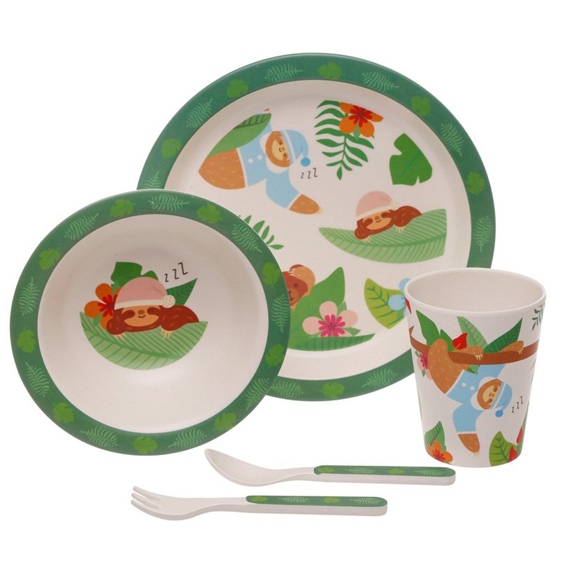 Eco Friendly Kids Dinner Set - Sloth