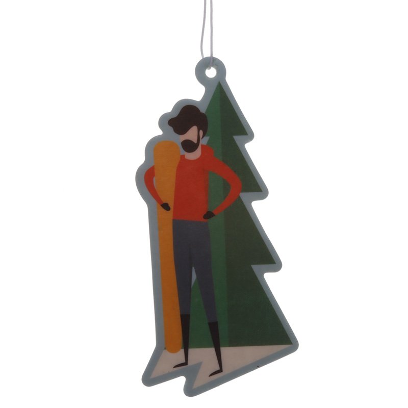 Snowboarder Mint Scented Air Freshener