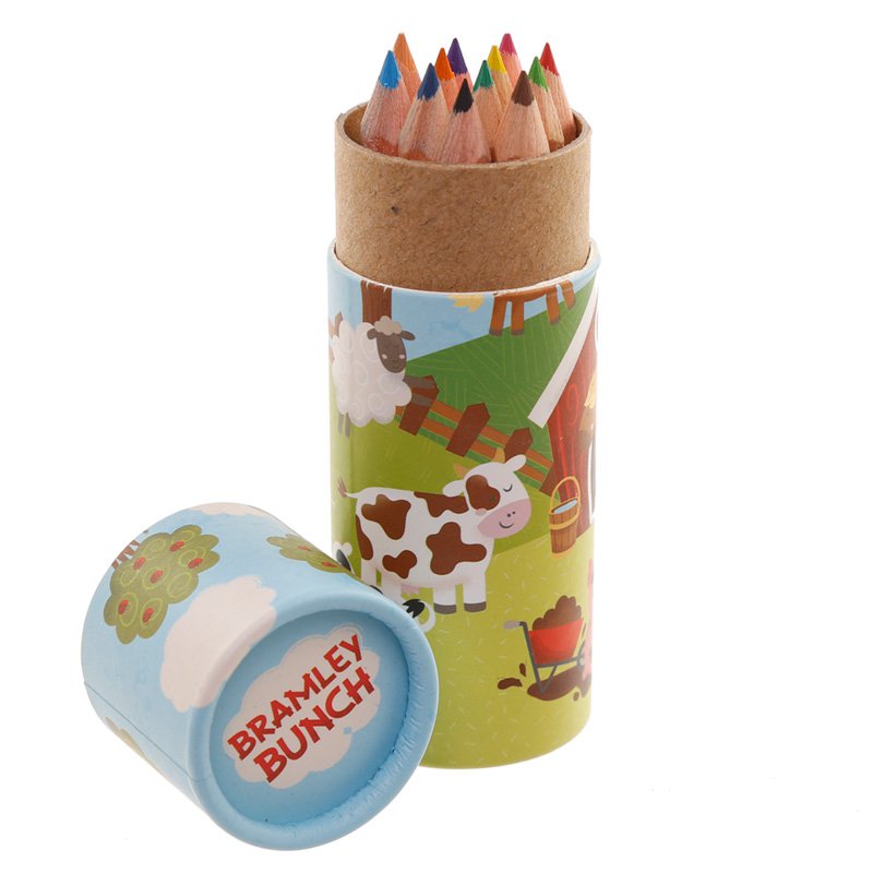 Kids Colouring Pencil Tube - Bramley Bunch Farm